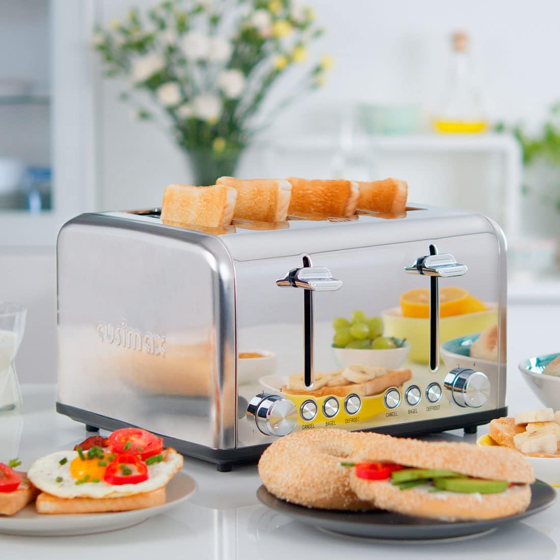 OPEN BOX - KitchMix 4 Slices Toaster
