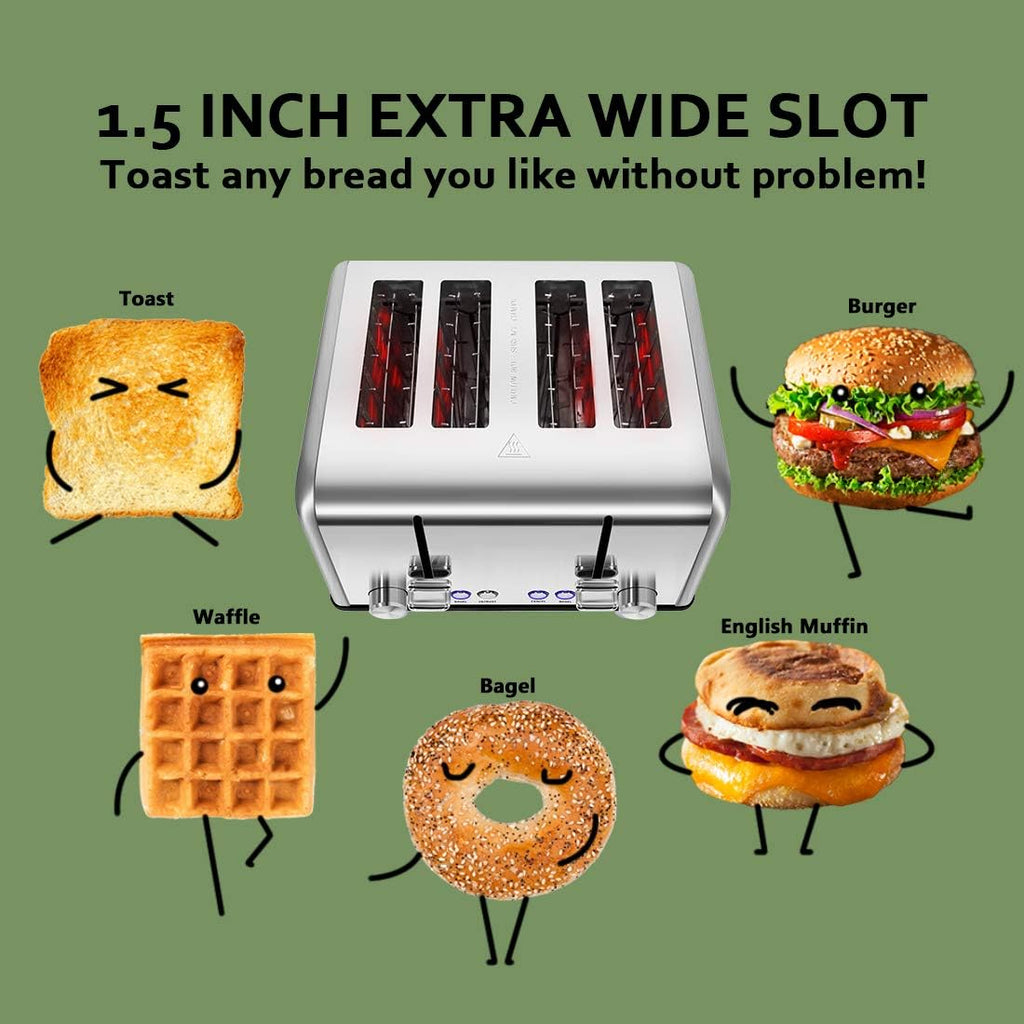 OPEN BOX - KitchMix 4 Slices Toaster