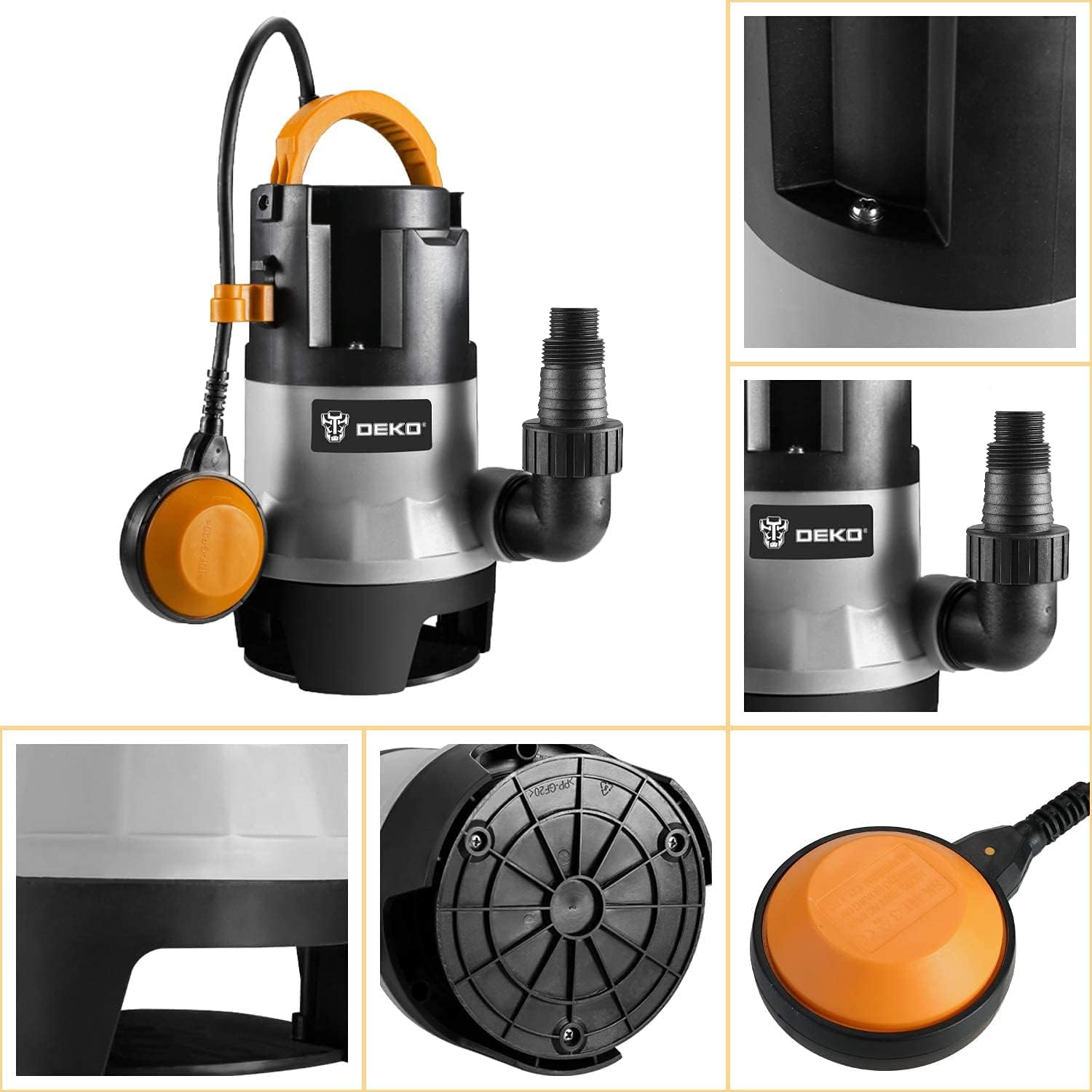 OPEN BOX - DEKO Sump Pump 1HP 3302GPH 750W