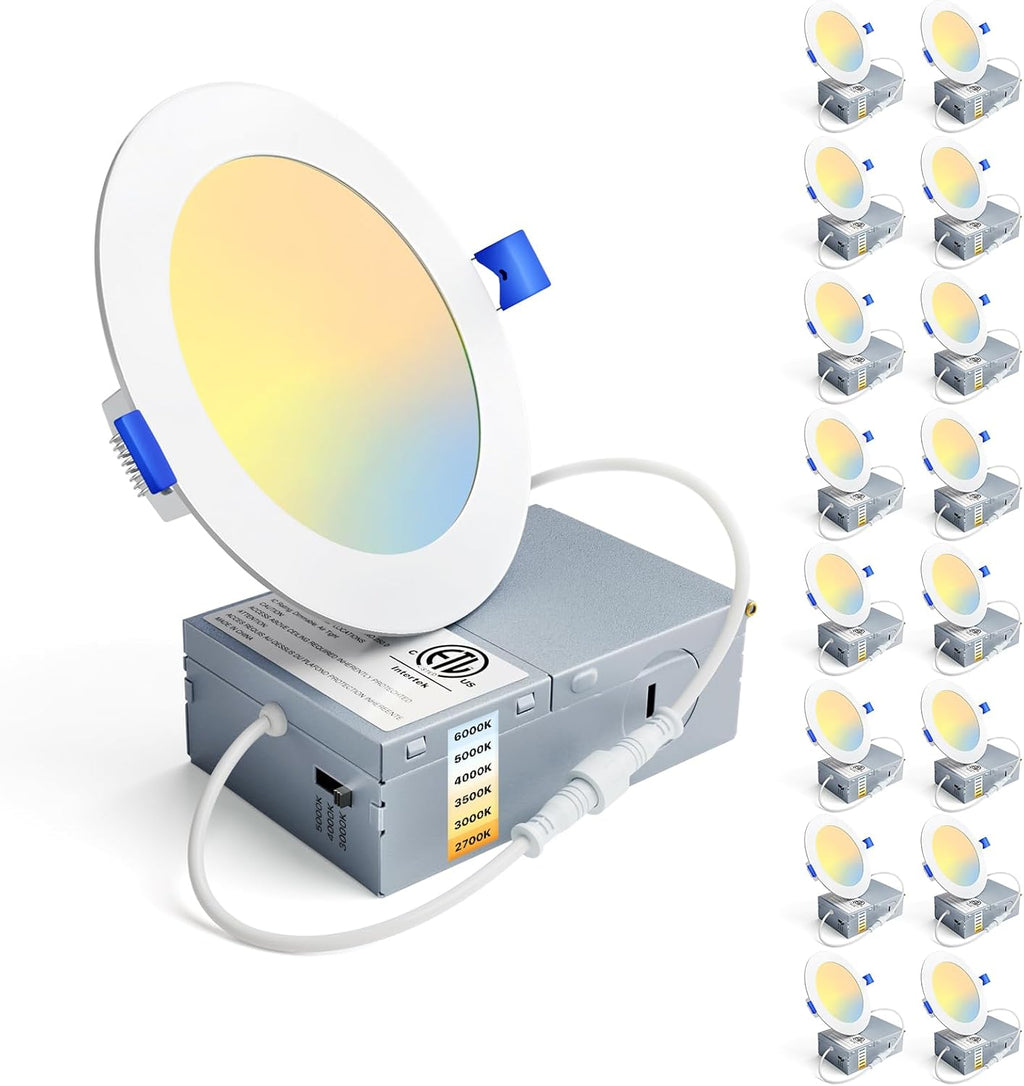 OPEN BOX - 16 Packs 4" Ultra-Thin Led (6000K colour)