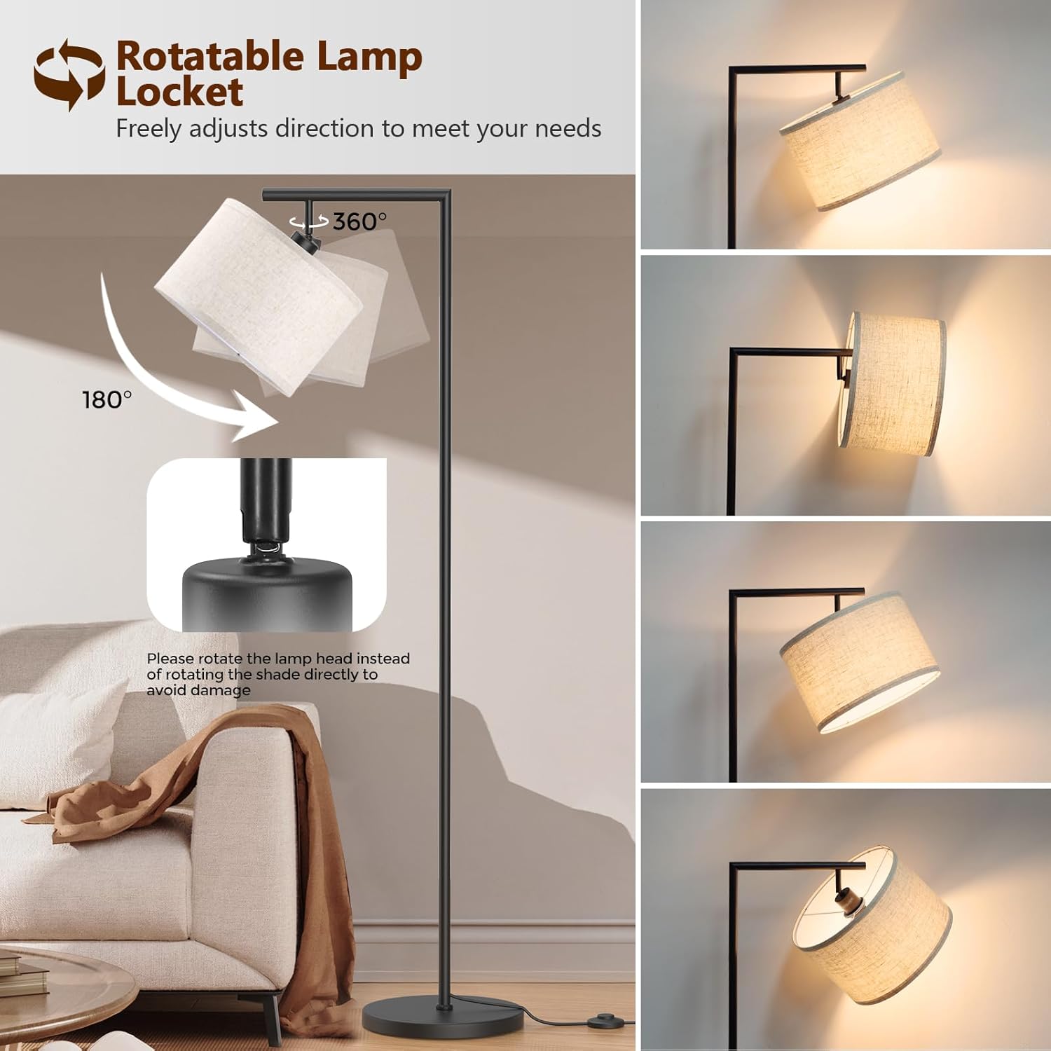 OPEN BOX - Floor Lamps with Remote Control