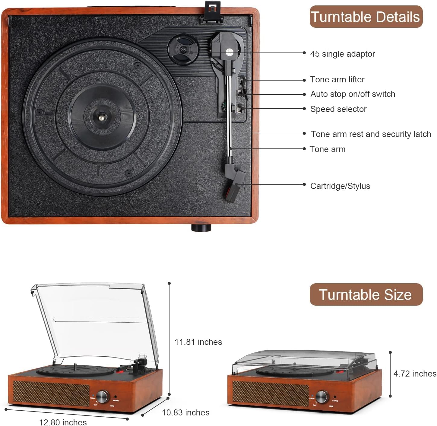 NEW - Wireless Turntable Player