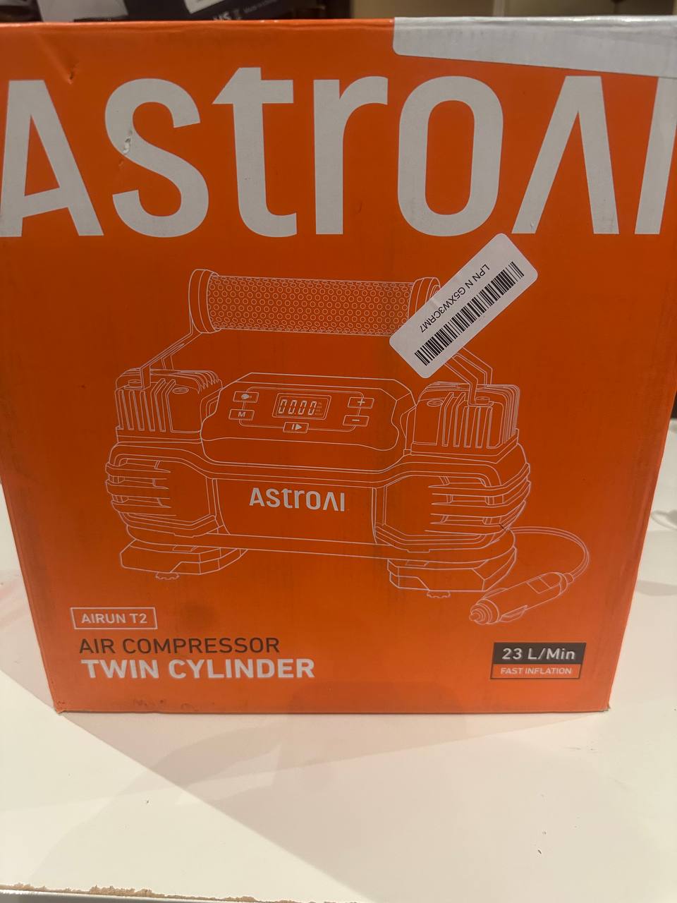 NEW - AstroAI Twin Cylinder Portable Air Compressor – Fast Digital Tire Inflator