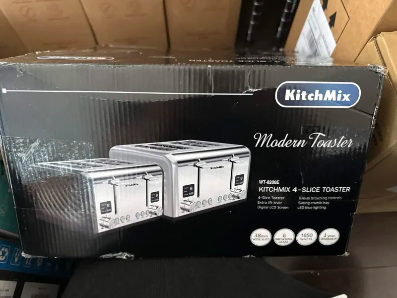 OPEN BOX - KitchMix 4 Slices Toaster