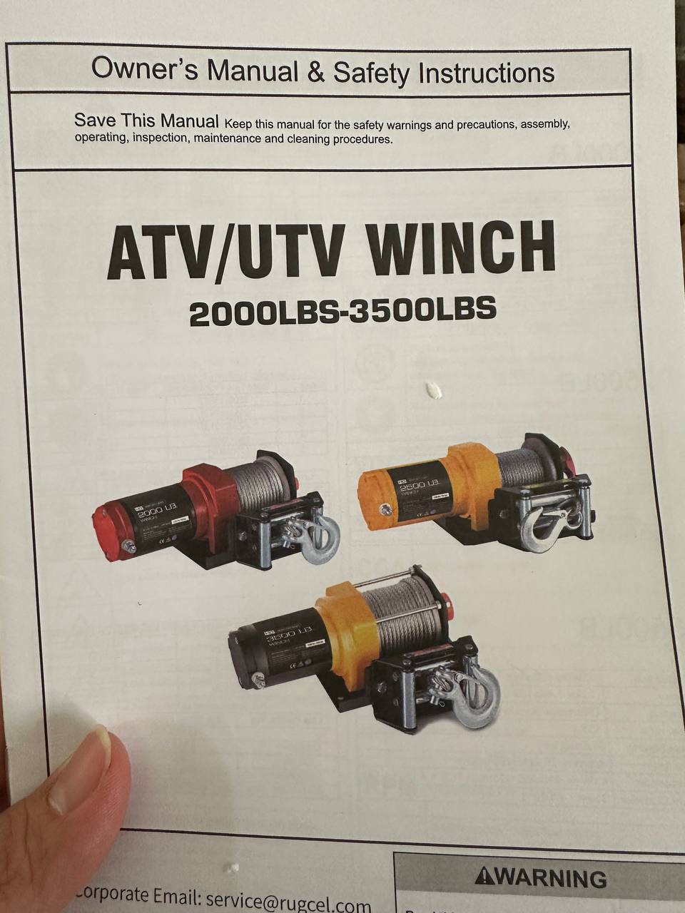 OPEN BOX -  Electric Winch 2000-3500LB